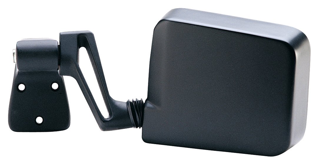 Fit System 60024C Driver Side Mirror for Jeep Wrangler - Black Foldaway Manual Replacement Mirror (Perfect for Off-Roading & Daily Commuting)