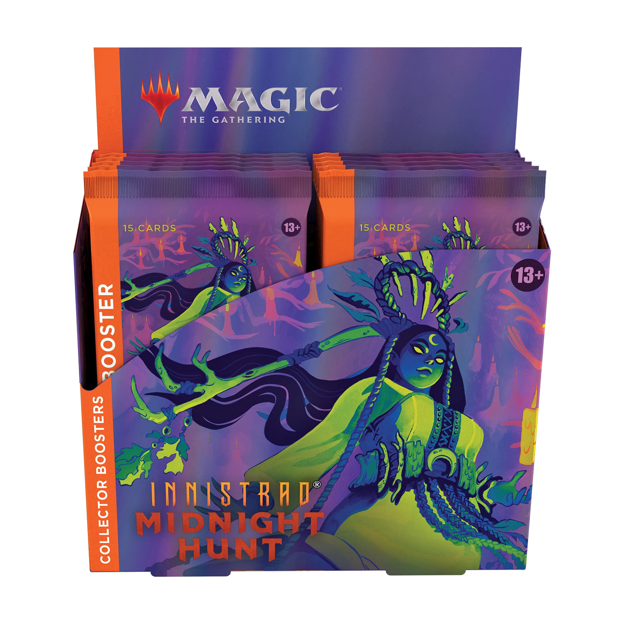 Magic: The Gathering Innistrad: Midnight Hunt Collector Booster Box - 12 Packs (180 Cards) | MTG Trading Card Game | Perfect for Collectors & Tournaments