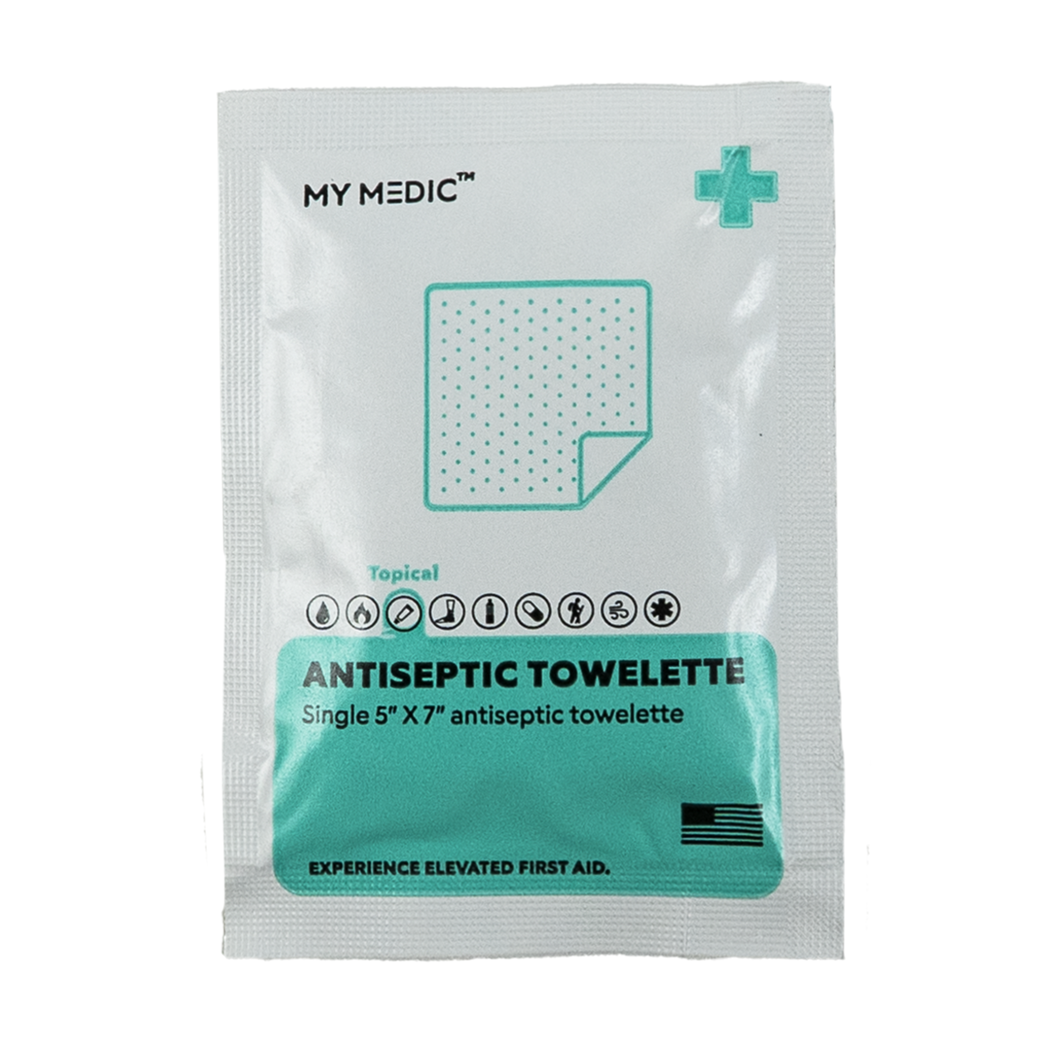 Antiseptic Wipes for Hands & Surfaces - Disposable Cleaning Towelettes for First Aid, Travel & Hygiene | Kills Germs & Bacteria (100 Count)