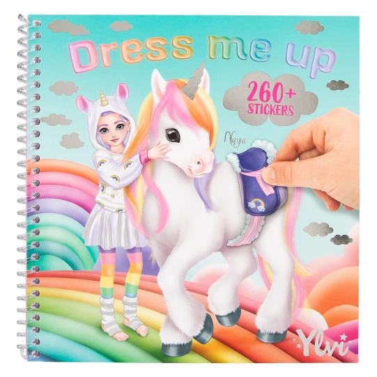 Ylvi Dress Me Up Sticker Book - Fun Fashion Activity for Kids - Perfect for Creative Play, Travel & Birthday Gifts