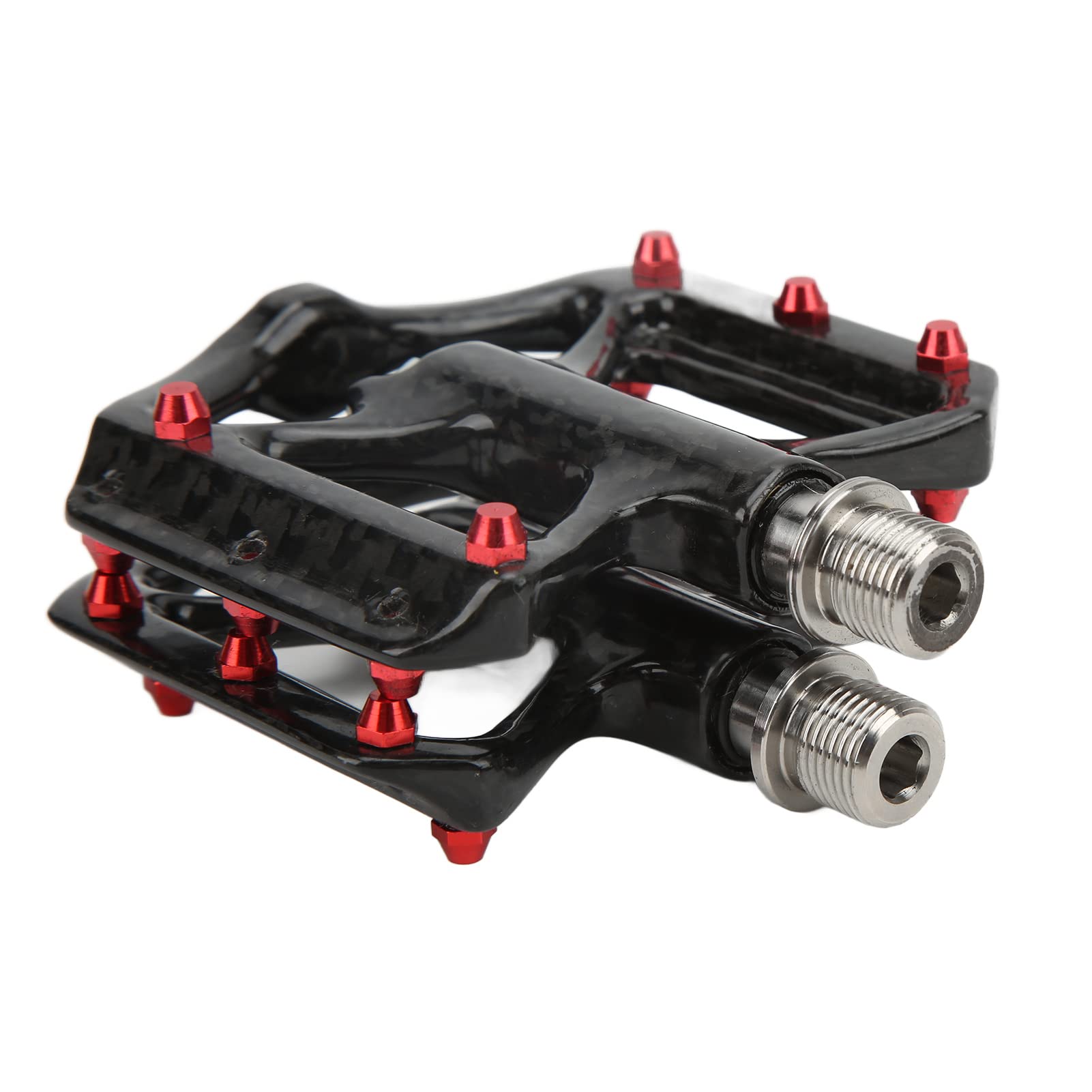 Premium Carbon Fiber Bike Pedals - 1 Pair with 3 Bearings Axle for MTB & Road Bikes | Lightweight & Durable Cycling Pedals for Mountain & Commuter Bikes