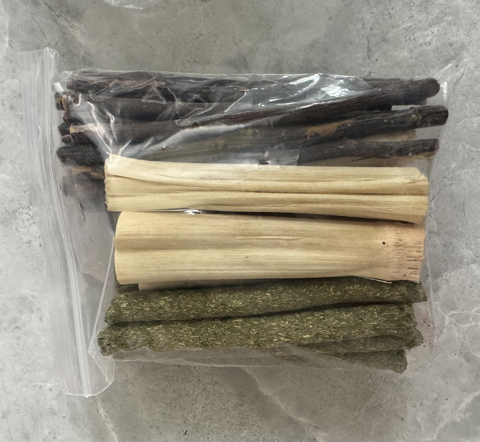 Natural Bamboo Chew Sticks for Small Pets - Chinchillas, Hamsters, Mice, Gerbils, Rabbits, Guinea Pigs | Healthy Teeth Cleaning & Boredom Relief | Timothy Hay Enriched Small Animal Chew Toys for Indoor Cage Enrichment