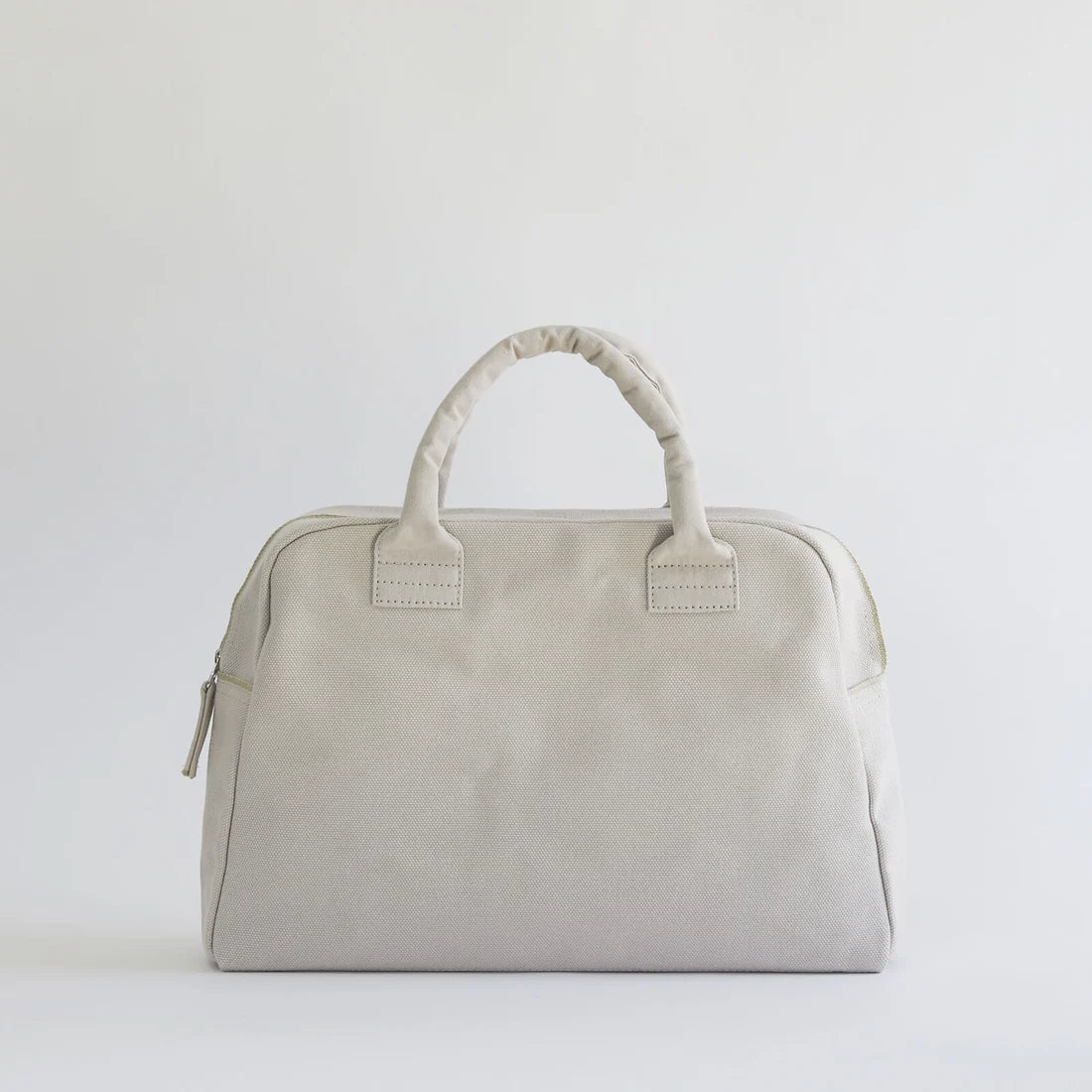 Kurashiki Hampu Canvas Briefcase - Small Size, Grayish White | Stylish & Durable Work Bag for Business, Office & Travel | Perfect for Professionals & Students