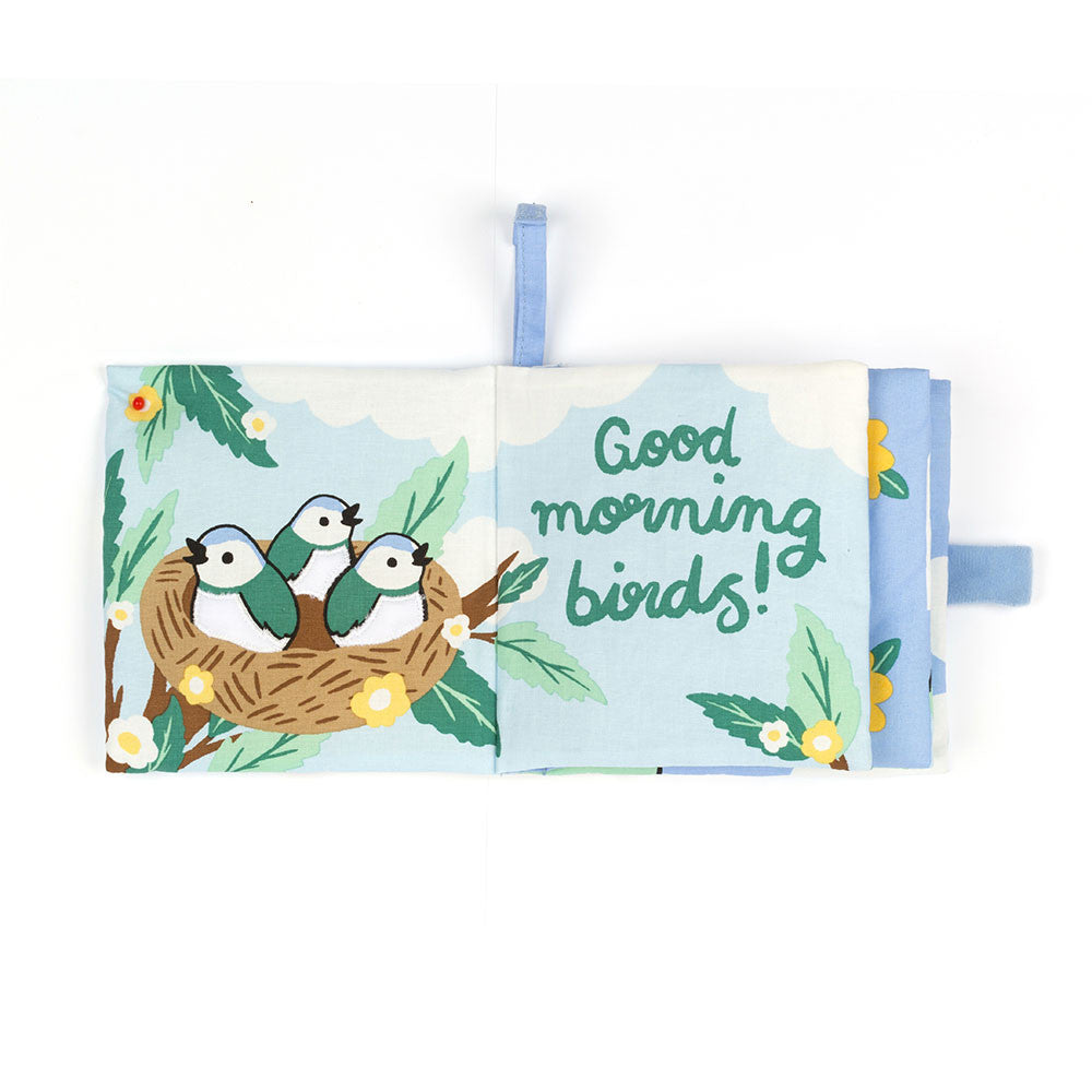 Hello Sunshine Fabric Book - Soft & Durable Baby Cloth Book for Early Learning & Sensory Play - Perfect for Newborns, Infants & Toddlers - Great for Bedtime Stories, Travel & Playtime