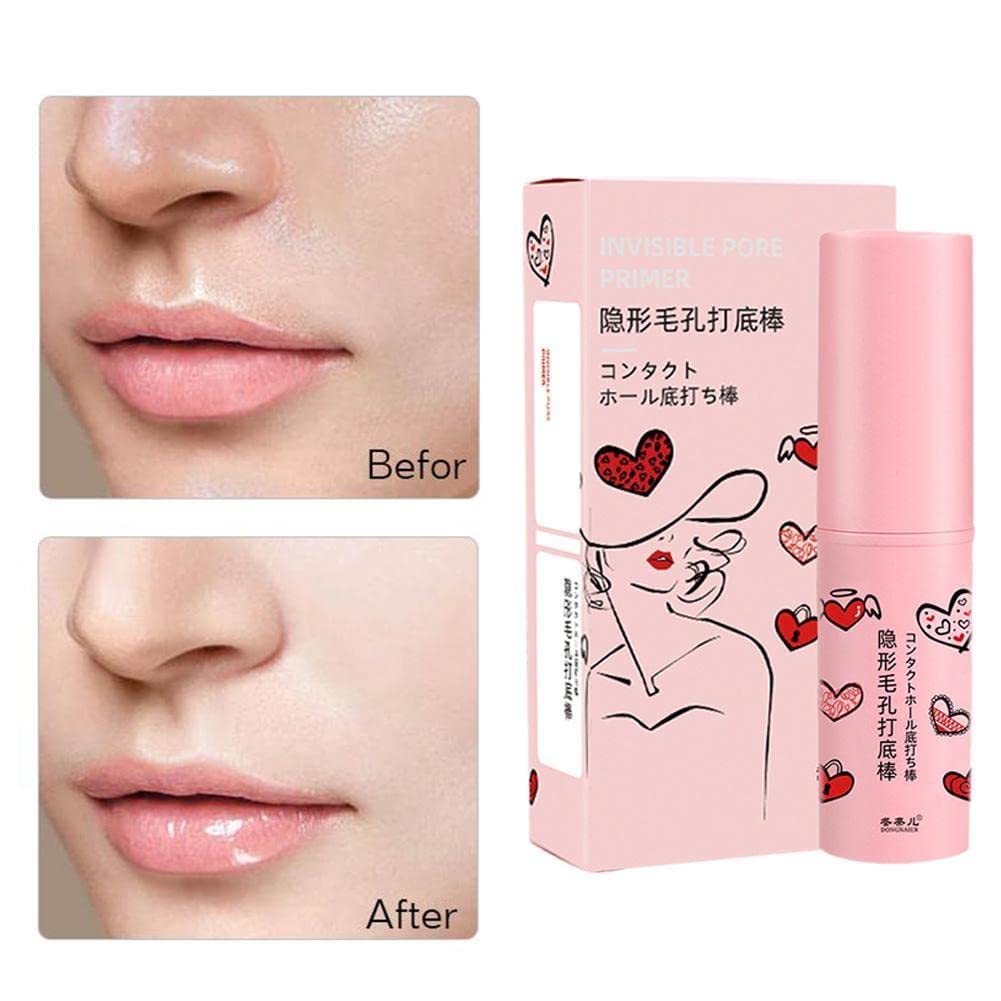 Best Invisible Pore Primer Stick - Waterproof Face Primer & Makeup Base | Pore Eraser for Smooth Skin | Oil Control & Fine Line Reduction | Perfect for Daily Makeup & Special Occasions