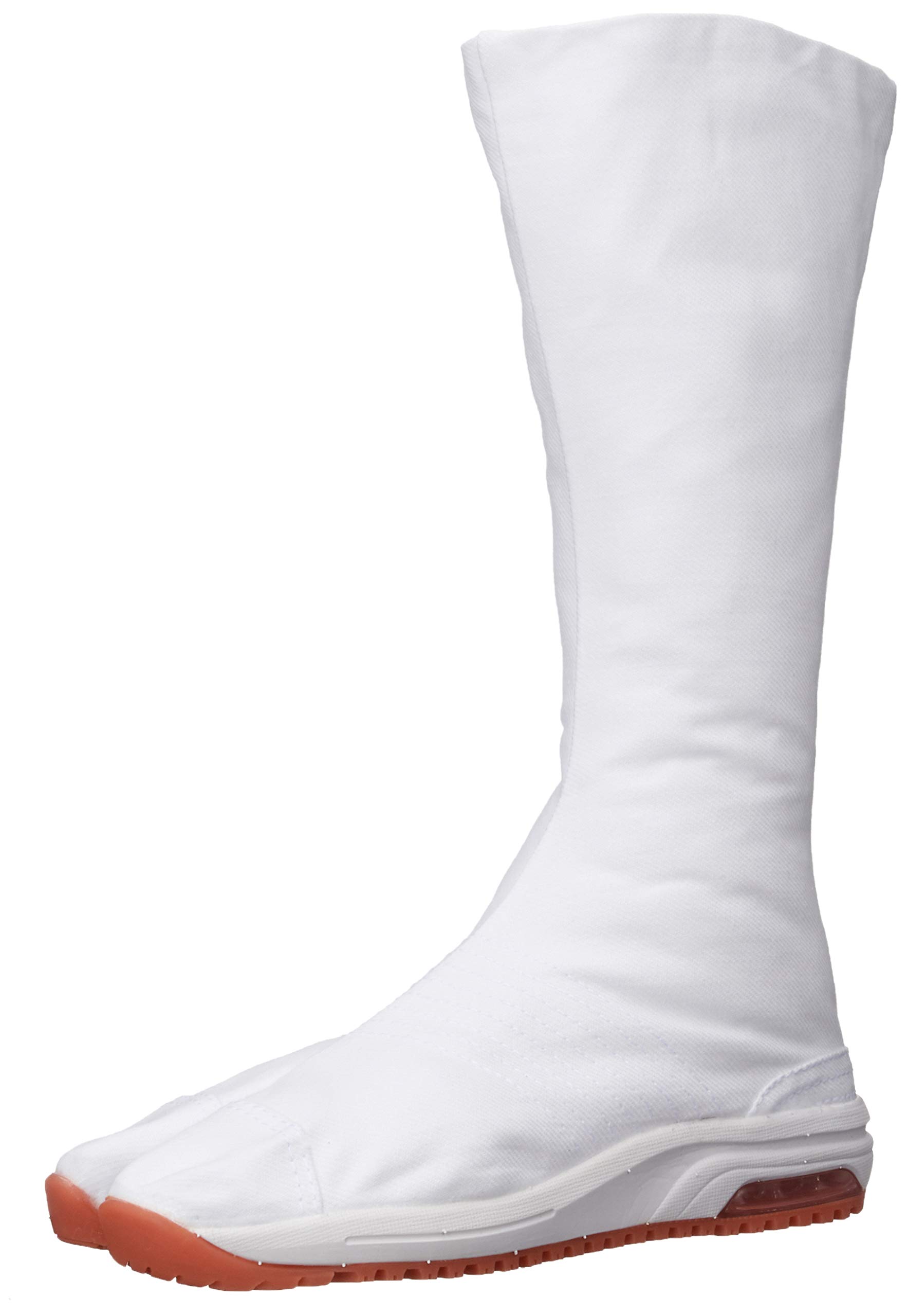 Marugo Traditional Japanese Tabi Shoes - Air Jog V 12 Clasps Air Cushioned Toe Boots Long - Comfortable Footwear for Martial Arts, Cosplay & Outdoor Activities