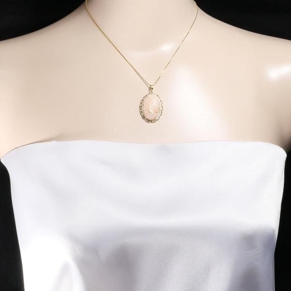 18K Yellow Gold Coral Necklace for Women - Elegant Handmade Jewelry Gift for Birthday, Anniversary & Special Occasions