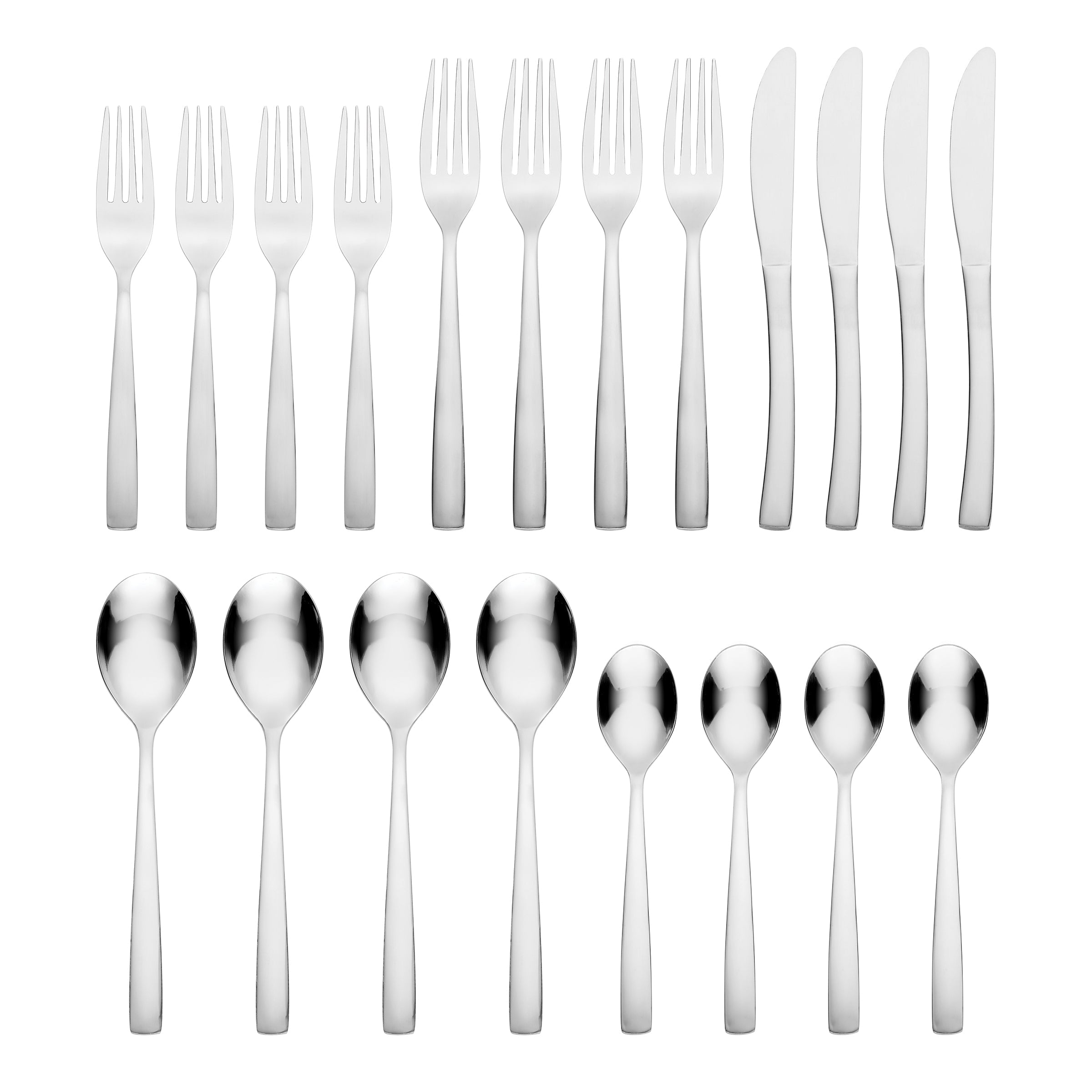 20-Piece Stainless Steel Flatware Set - Elegant Silverware for Everyday Dining, Dinner Parties & Gifts | Durable & Dishwasher Safe Cutlery Set