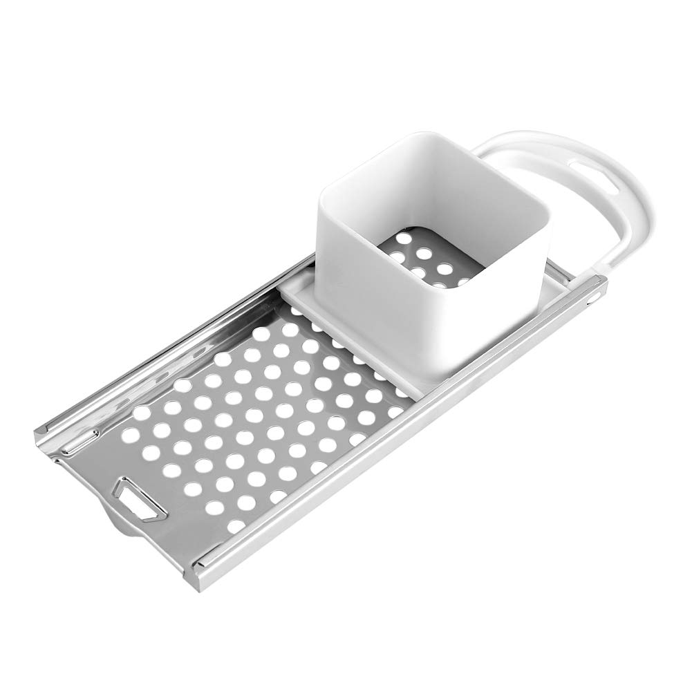 Stainless Steel Spaetzle Maker Machine with Comfort Grip Handle & Safety Pusher - German Egg Noodle Dumpling Press for Home Cooking, Pasta Making, and Traditional European Cuisine