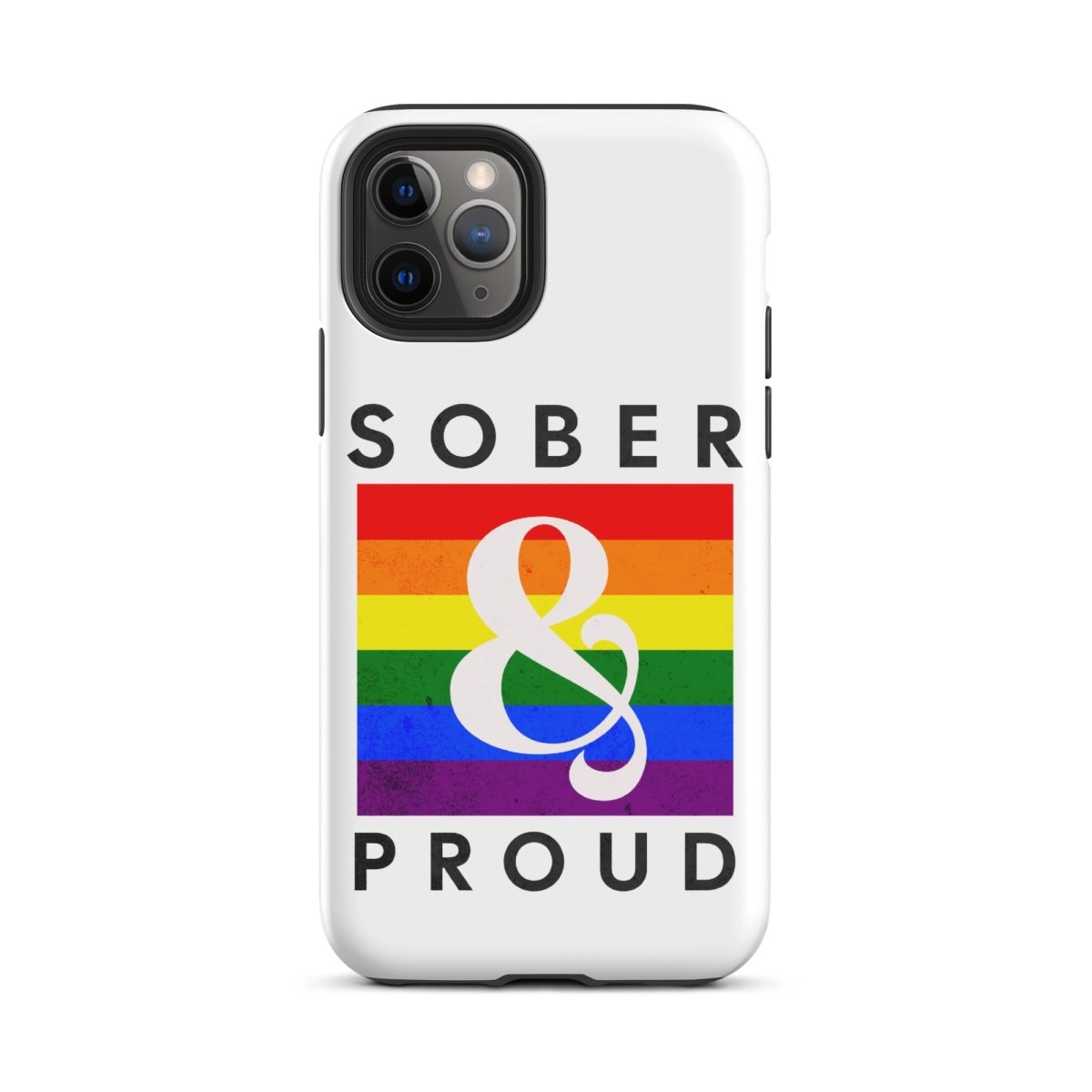 Sober & Proud iPhone Case - Stylish Protective Phone Cover for iPhone 13/14/15 Pro Max - Perfect for Recovery Support, AA Meetings & Sober Living