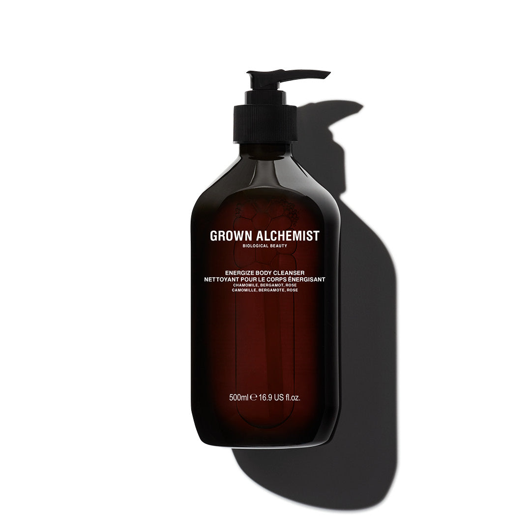 Grown Alchemist Energizing Body Wash with Chamomile, Bergamot & Rose - Hydrating & Refreshing Shower Gel for Dry Skin - Perfect for Morning Showers & Post-Workout Refreshment