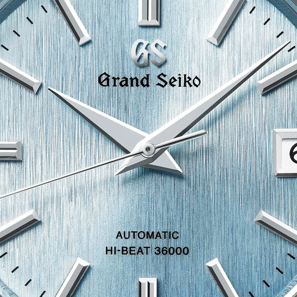 Seiko SBGH347 Ice Fall Heritage Hi-Beat 36000 37mm Blue Dial Men's Watch on Stainless Steel Bracelet - Perfect for Business, Casual & Formal Occasions