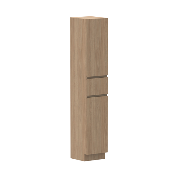 ADP Glacier Lite Door & Drawer Tallboy - 6-Drawer Storage Cabinet with Wheels, White Modern Organizer for Bedroom, Living Room & Office