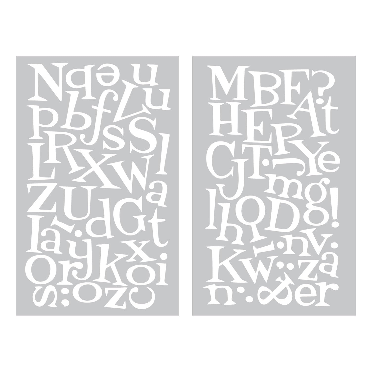 SEI 1.5 Inch Iron-On Letters for T-Shirts - Fun White Fabric Transfers (2 Sheets) - DIY Clothing Customization & Craft Projects