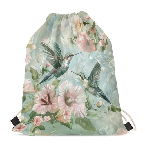 Aesthetic Floral Hummingbird