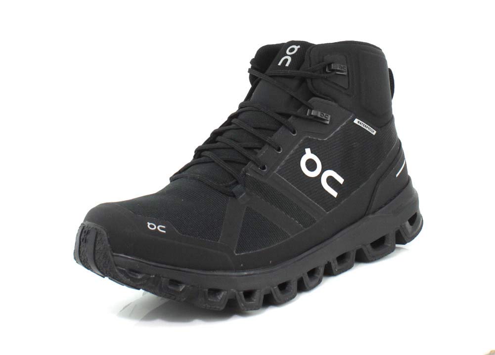 ON Men's Cloudrock Waterproof Hiking Boots - Lightweight Trail Running Shoes for Outdoor Adventures, Camping & Winter Walking