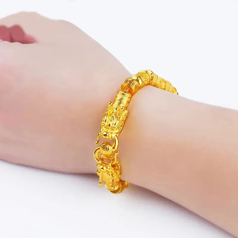 24K Pure Gold Bracelet 999 Solid Gold Bangle - Elegant Butterfly Design, Classic & Trendy Jewelry for Women | Perfect for Gifts, Parties, and Special Occasions