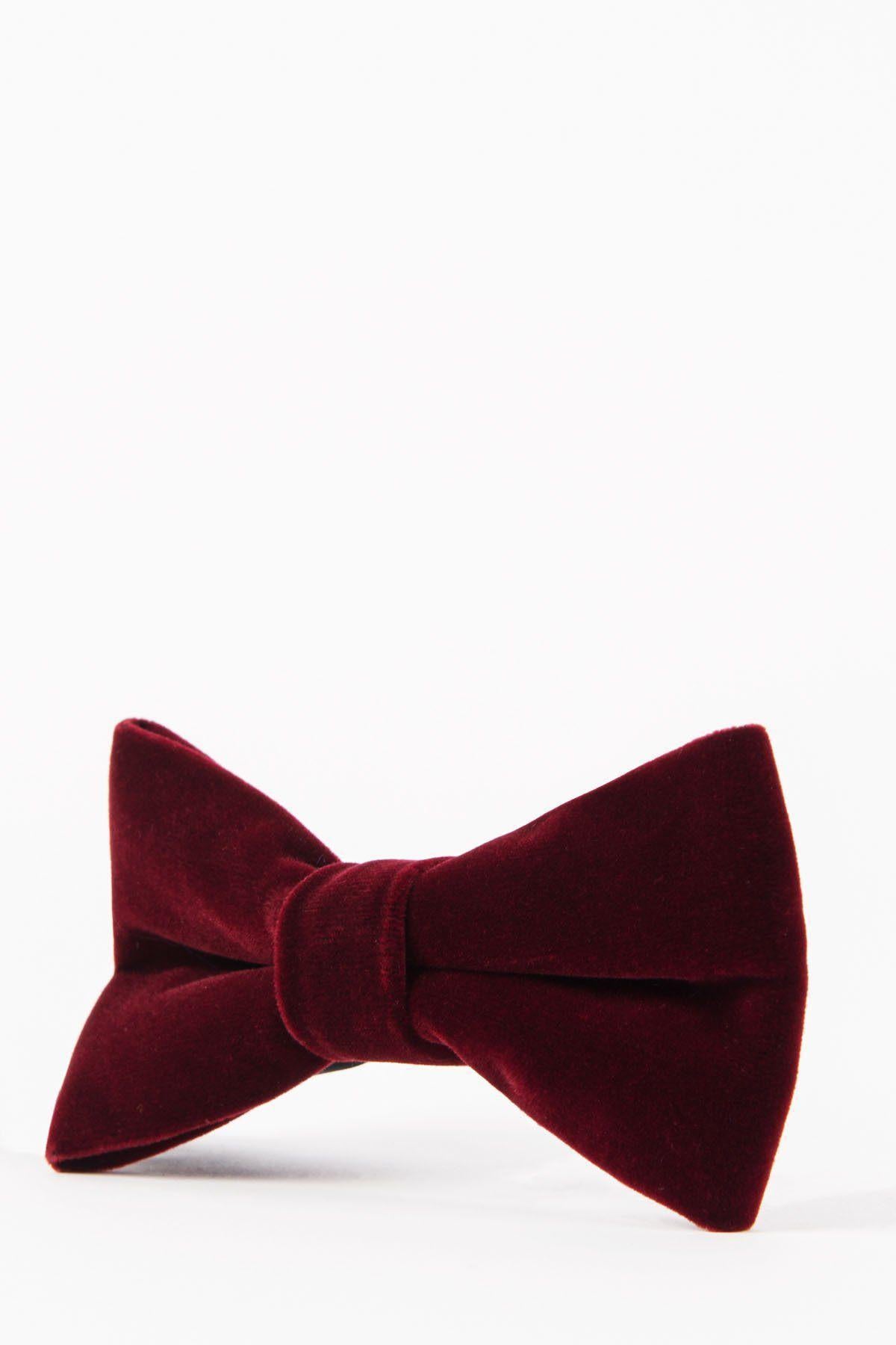 Elegant Velvet Bow Tie for Men - Premium Wine Red Formal Accessory for Weddings, Parties & Special Occasions
