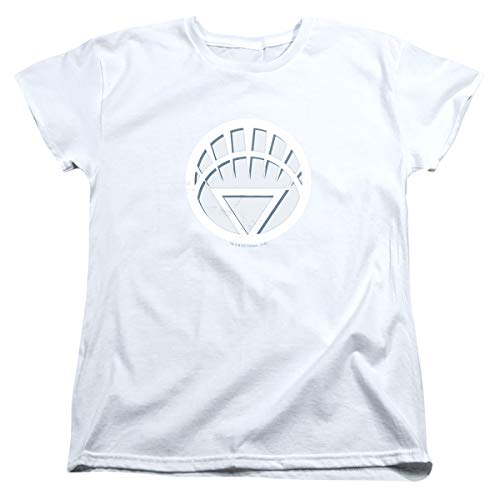 Green Lantern White Lantern Logo Women's T-Shirt | DC Comics Superhero Graphic Tee | Casual Wear & Cosplay Outfit
