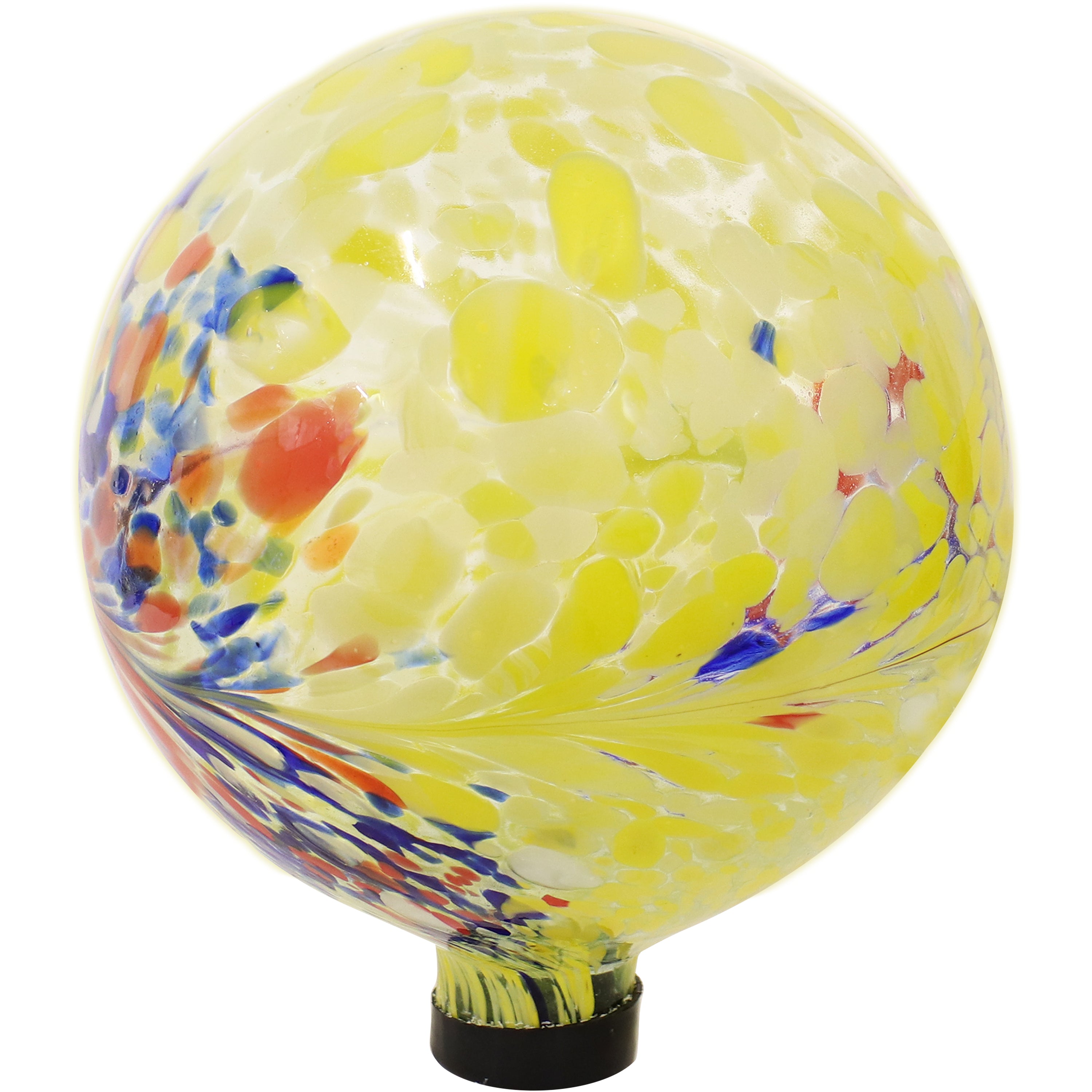 Sunnydaze 10-Inch Outdoor Glass Gazing Globe - Reflective Garden Decor for Patio, Yard & Landscaping - Perfect for Meditation Spaces & Zen Gardens
