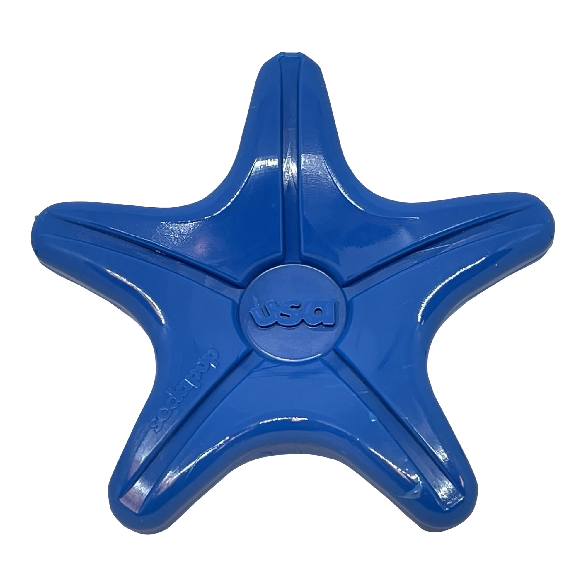 SodaPup Starfish Durable Dog Chew Toy - Non-Toxic Pet Safe Nylon Chewing Bone for Mental Stimulation & Dental Care - Made in USA - Perfect for Aggressive Chewers, Puppy Teething, Anxiety Relief & Fresh Breath (Great for Playtime, Training & Travel)