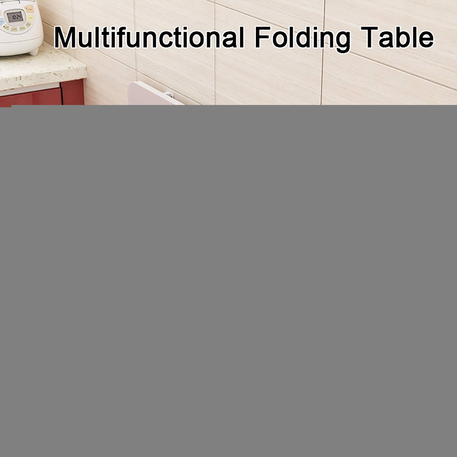 Space-Saving Drop-Leaf Wall-Mounted Folding Table - Kitchen Dining Table, Laptop Desk, Study Table for Small Apartments & Tiny Homes (Multiple Size Options) | Perfect for Studio Apartments, Dorms, RV Living & Home Offices