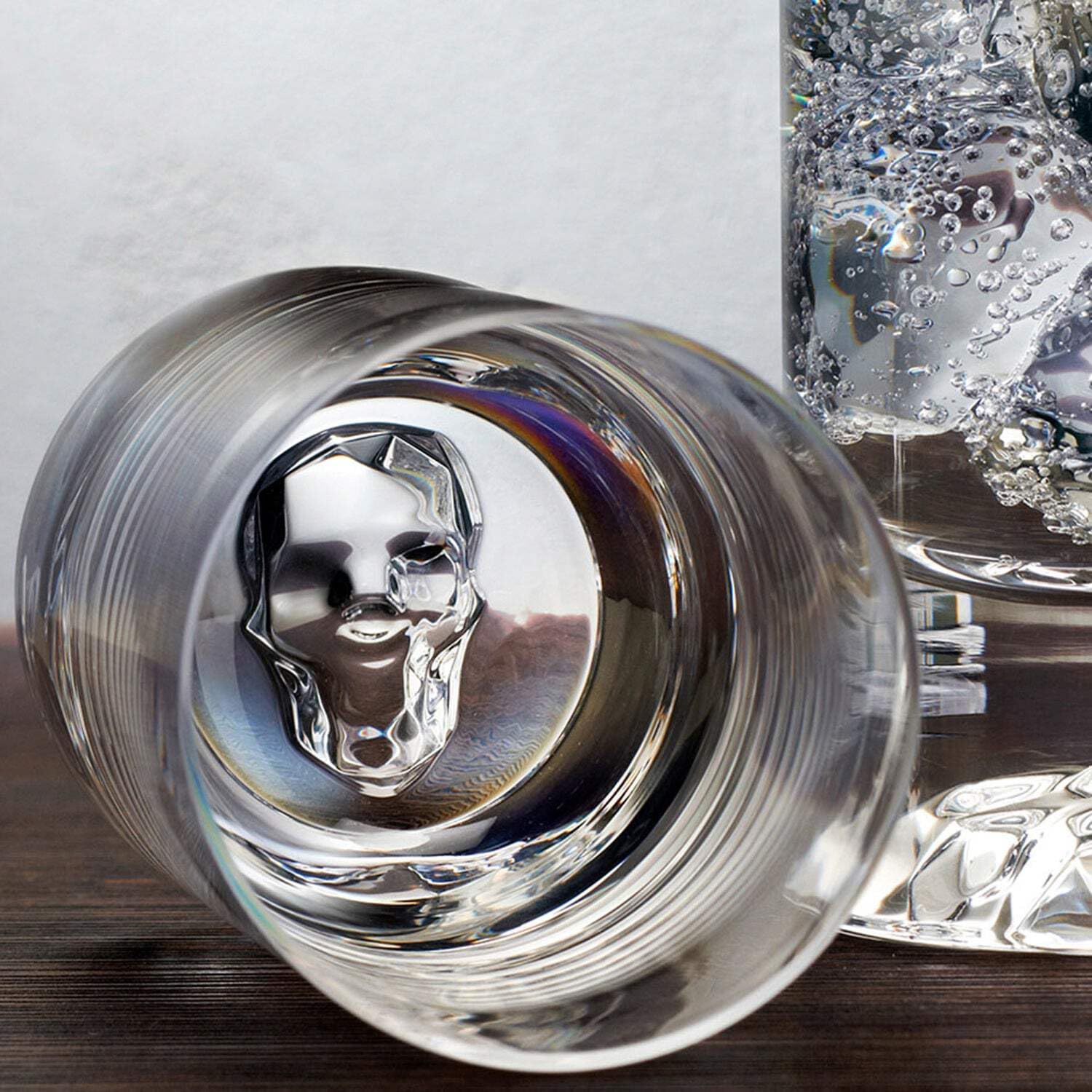Premium 11 oz. Crystal Skull Highball Glasses Set of 4 - Elegant Barware for Cocktails, Whiskey & Bourbon - Perfect for Home Bars, Parties & Gifts