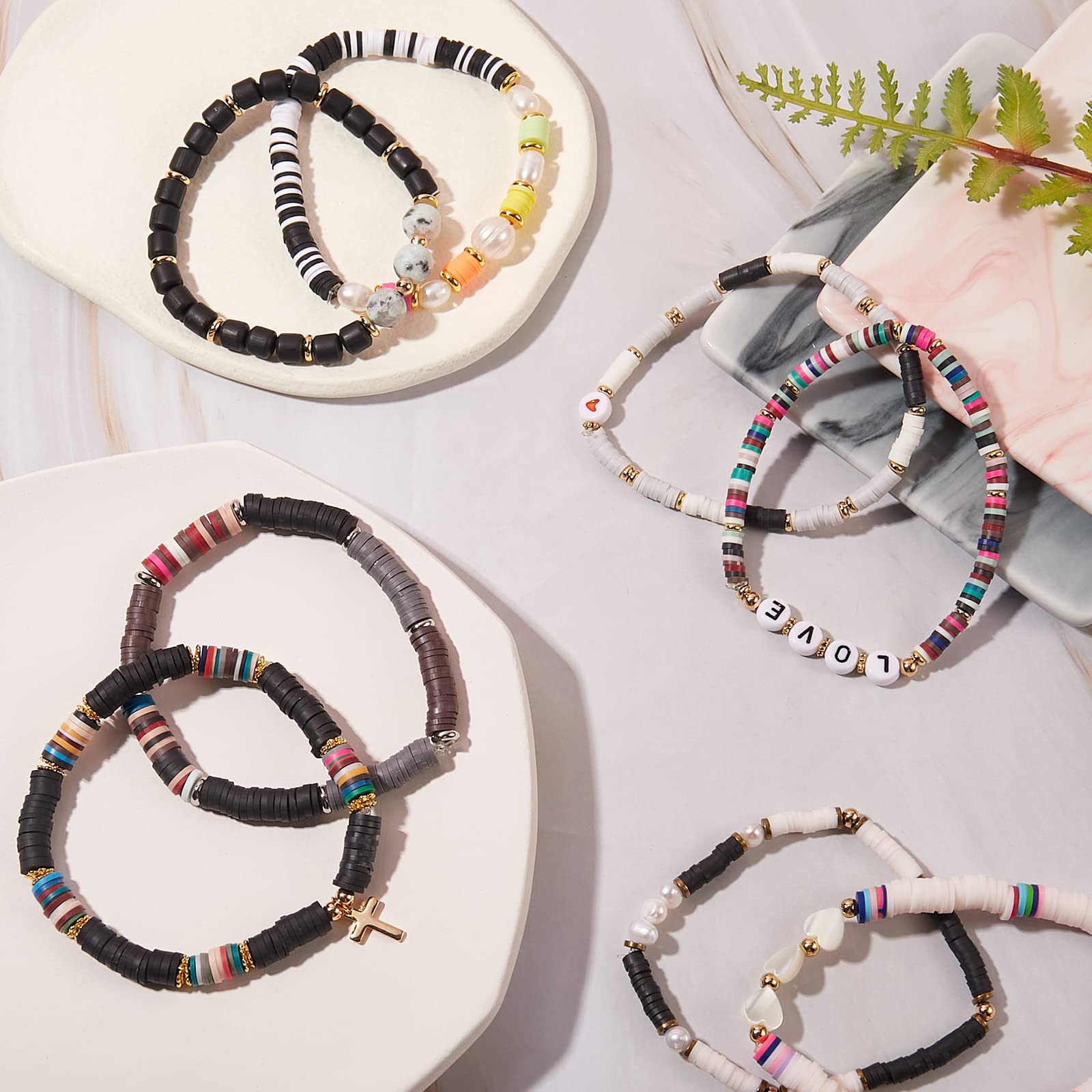 Ornaland Stretch Beaded Bracelets for Women & Men - Stackable Bohemian Surfer Jewelry - Perfect for Summer, Beach, Festival & Everyday Wear