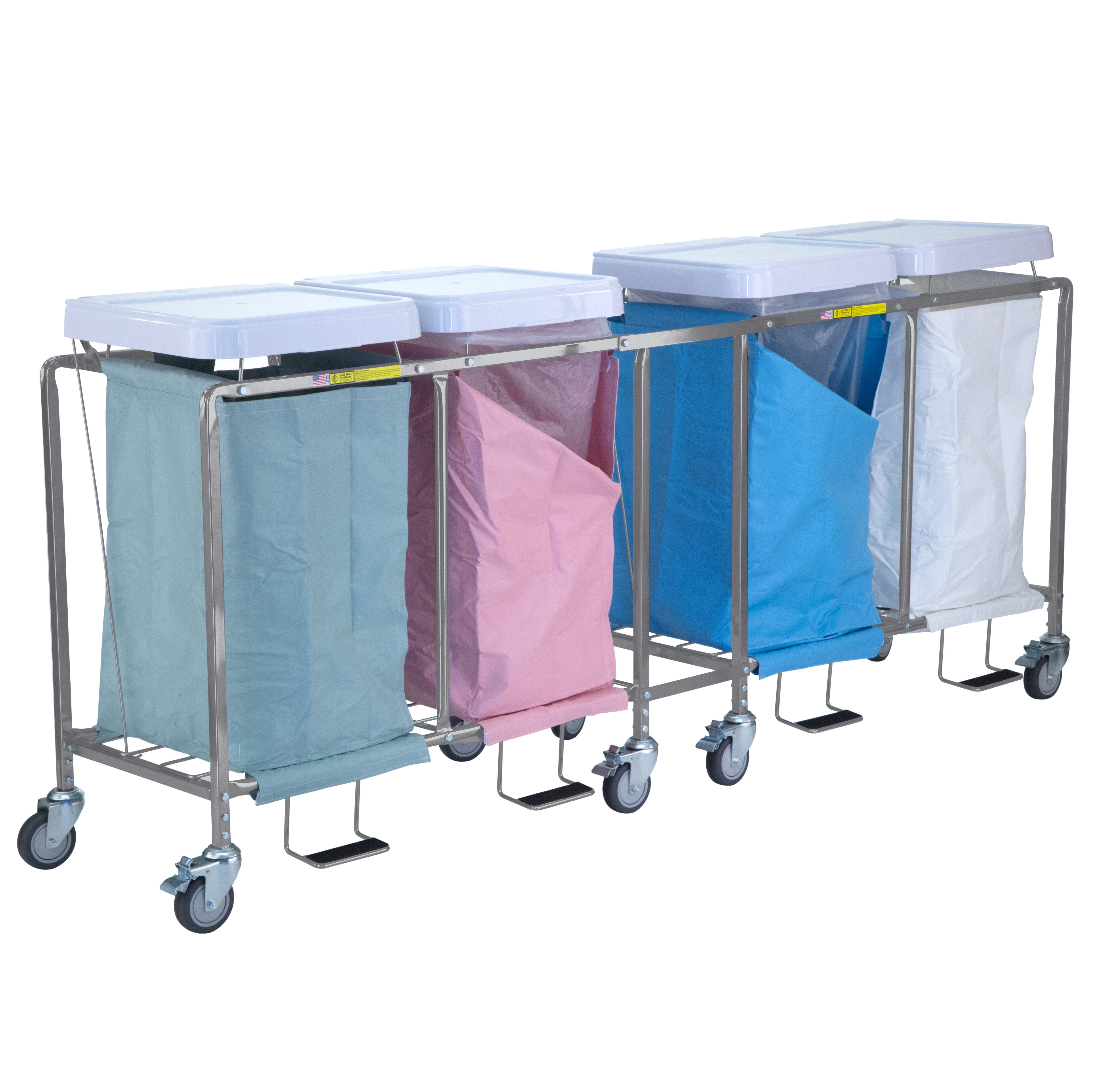 Quad Deluxe Easy Access Laundry Hamper with Lid - Large Capacity Clothes Basket for Bedroom, Bathroom, or Laundry Room Organization