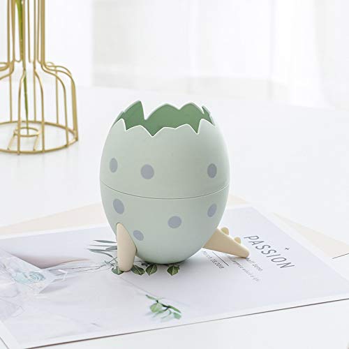Dinosaur Egg Shaped Trash Can - Large Capacity Desktop Storage Bin, Compact Multifunctional Clamshell Design for Office, Kitchen, Bathroom & Kids Room Organization