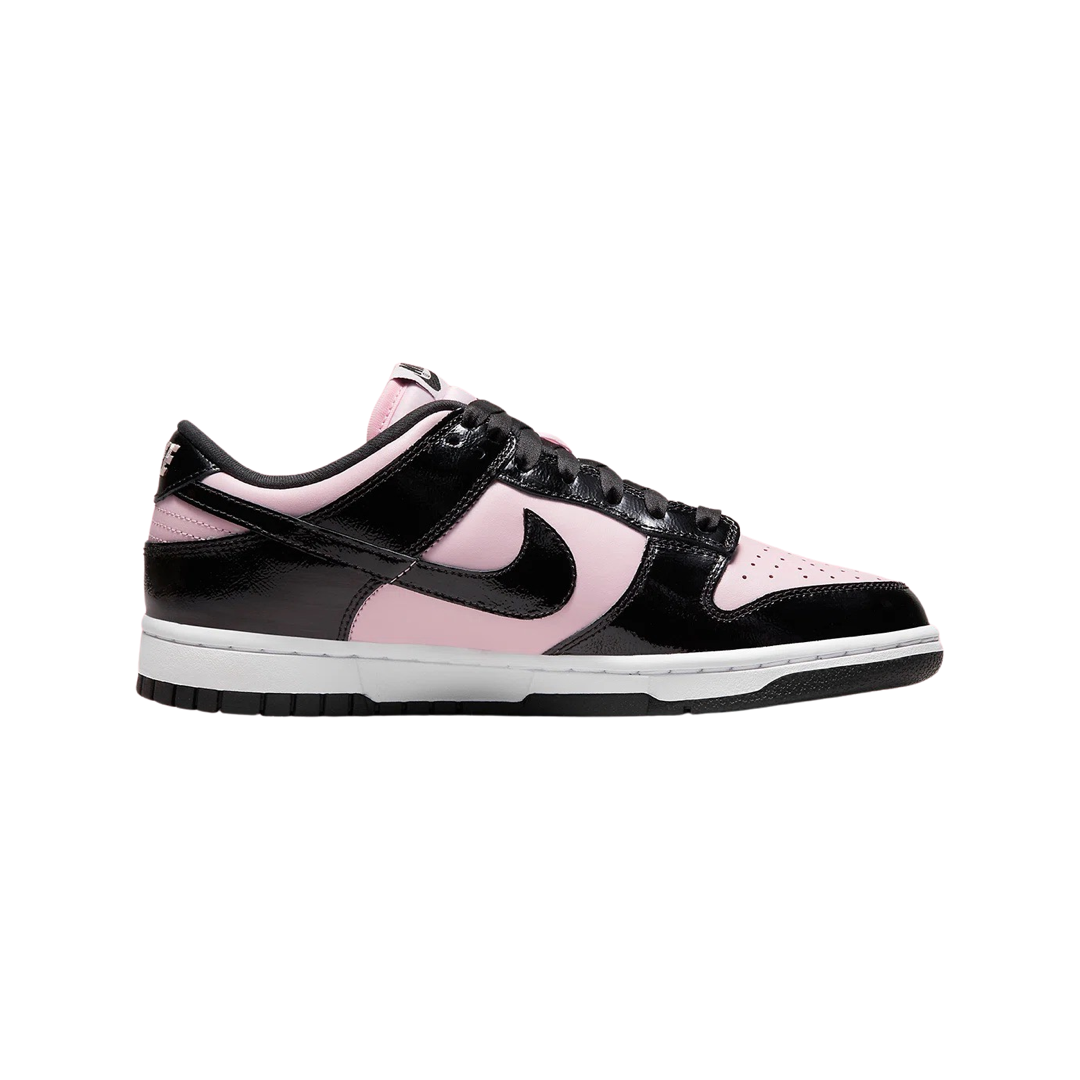 Nike Women's Dunk Low Sneakers - Pink Foam, Black & White Retro Basketball Shoes for Women | Casual Streetwear & Gym Workout Fashion