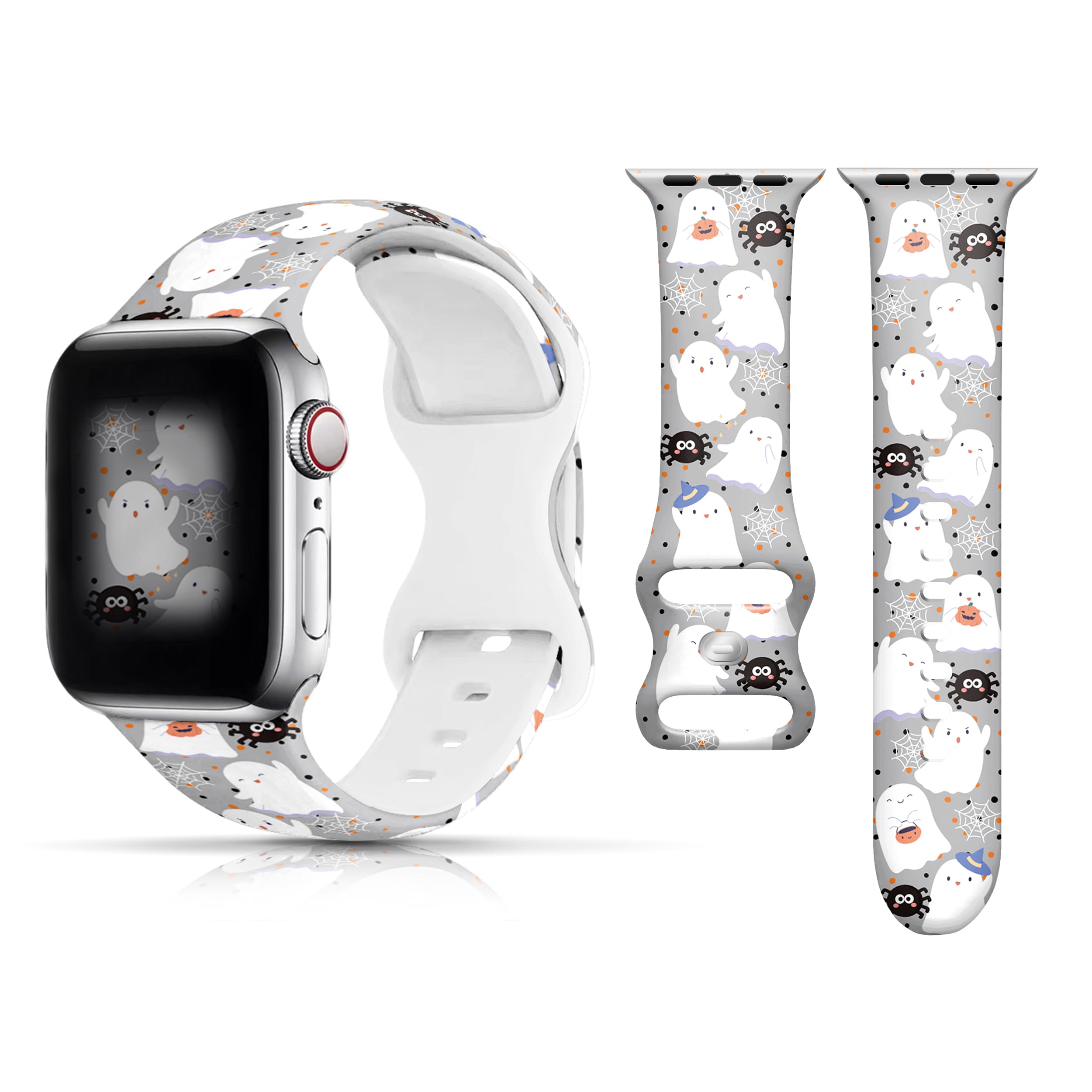 Halloween & Christmas Apple Watch Bands for Women - Compatible with 38mm 40mm 41mm 42mm 44mm 45mm 49mm & All Series (Ultra 8 7 6 5 4 3 2 1 SE) - Festive Holiday iWatch Accessories for Parties & Gifts