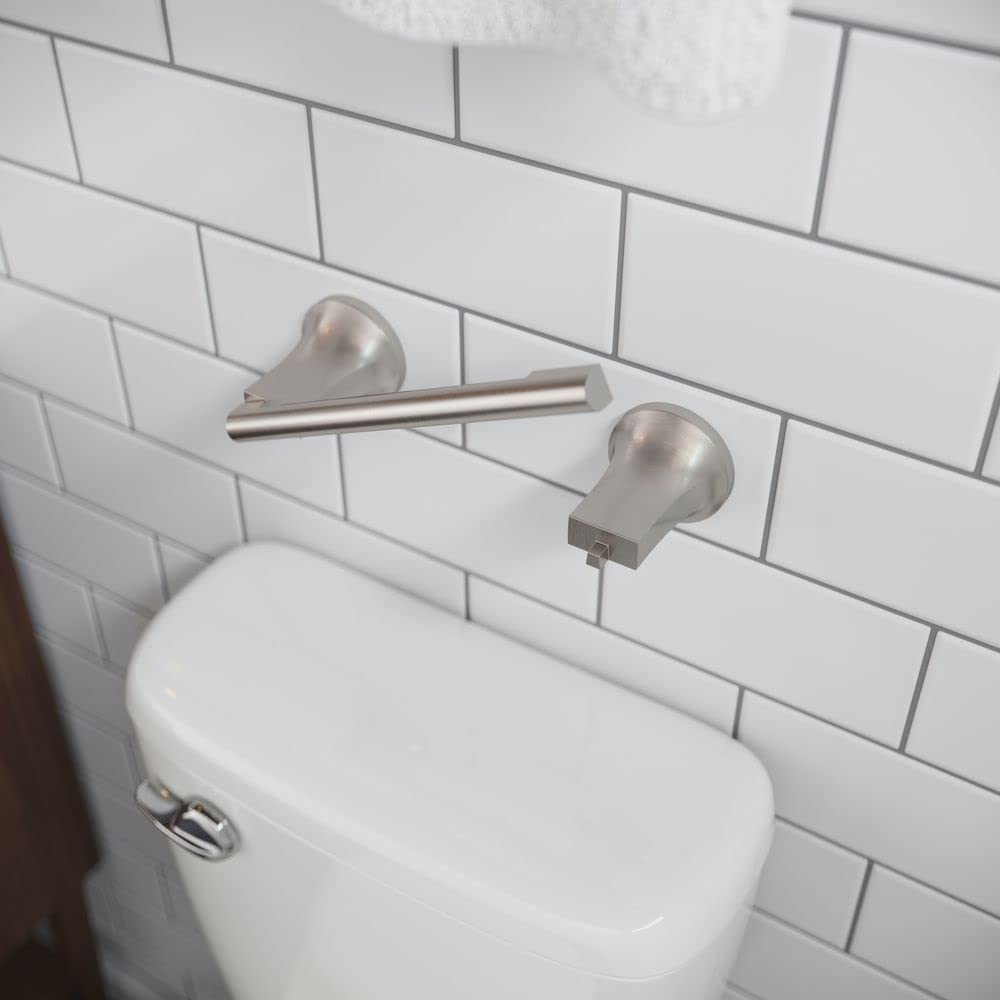 Pfister BPHPFM0GS Pfirst Modern Toilet Paper Holder - Brushed Nickel Finish with Spot Defense Technology | Bathroom Tissue Roll Stand for Home, Office & Restroom Decor