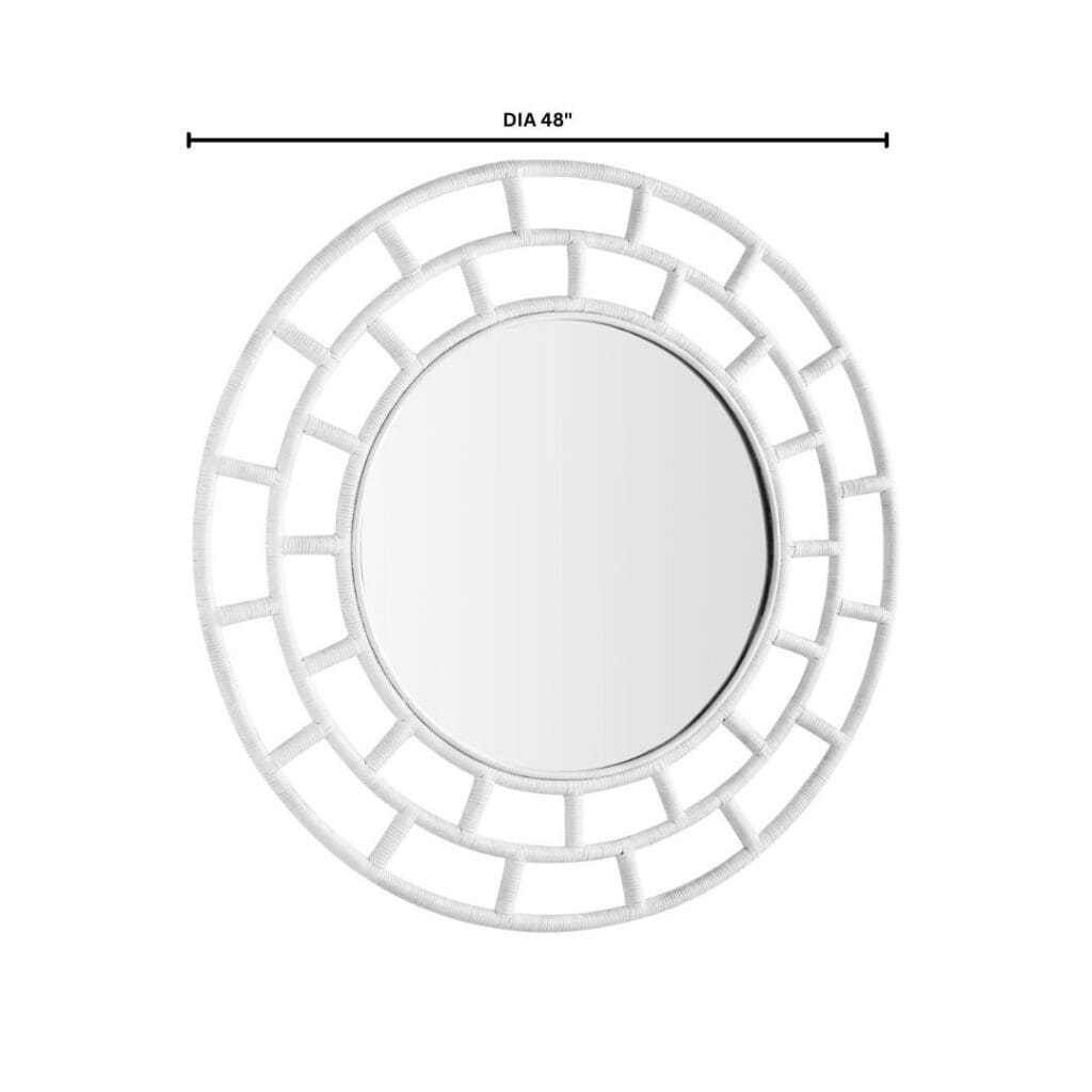 Cyan Design 11695 Comoros Mirror - Large White Wall Mirror for Living Room, Bedroom & Entryway Decor