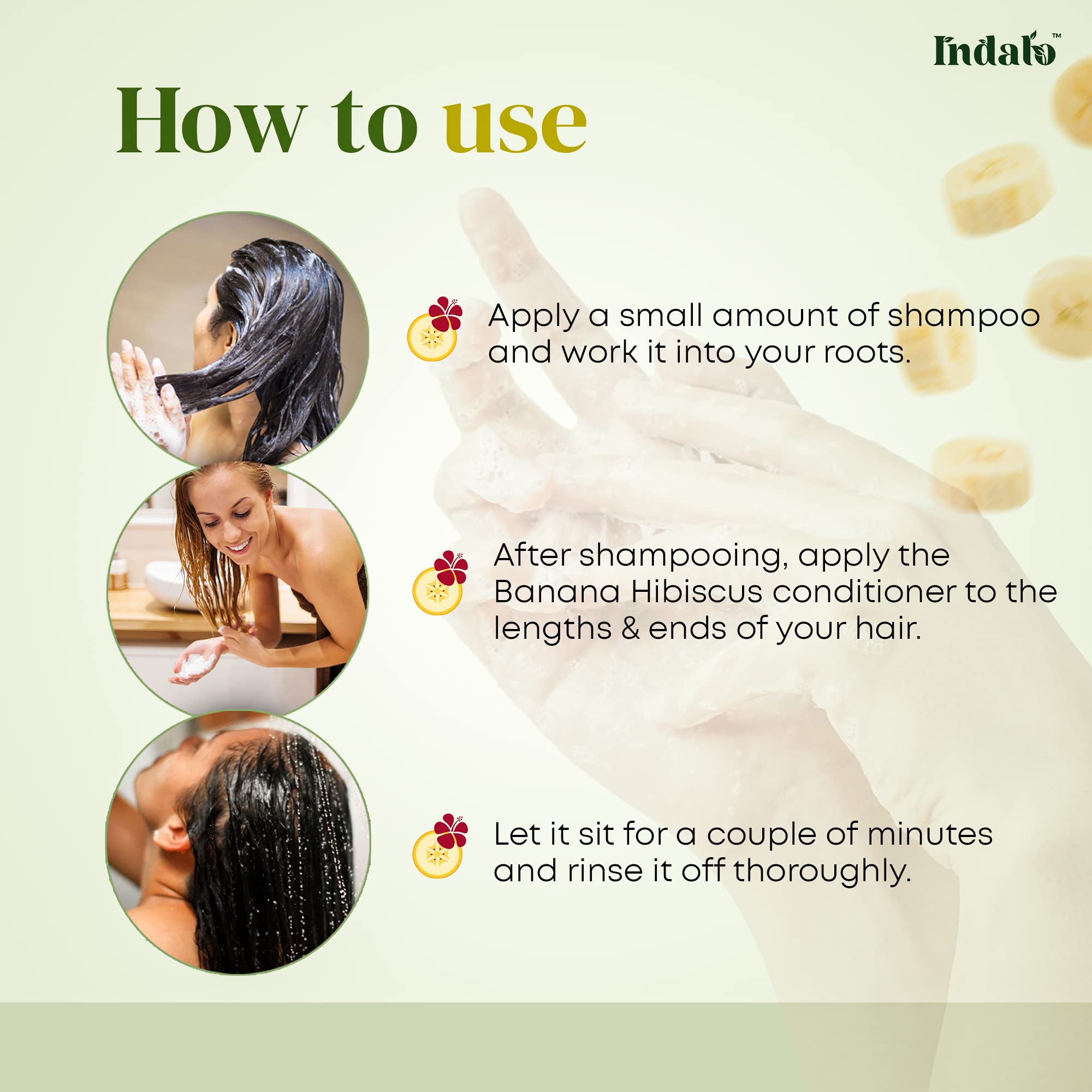Indalo Banana Hibiscus Hair Conditioner with Vitamin E & Shea Butter - Moisturizing Treatment for Dry, Frizzy, Dull Hair - Paraben, Sulfate & Cruelty Free - 200ml | For Men & Women | Perfect for Daily Hydration & Salon-Quality Smoothness at Home