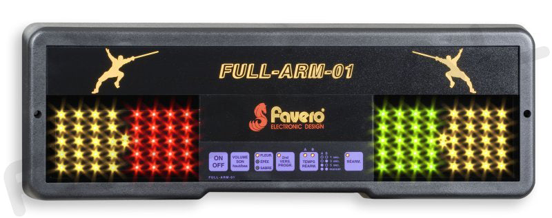 Favero 3 Weapon FIE Approved Electronic Fencing Scoring Machine - RF FA ARM 01W - Professional Tournament Equipment for Foil, Epee & Saber | Made in Italy | Perfect for Fencing Clubs & Competitions
