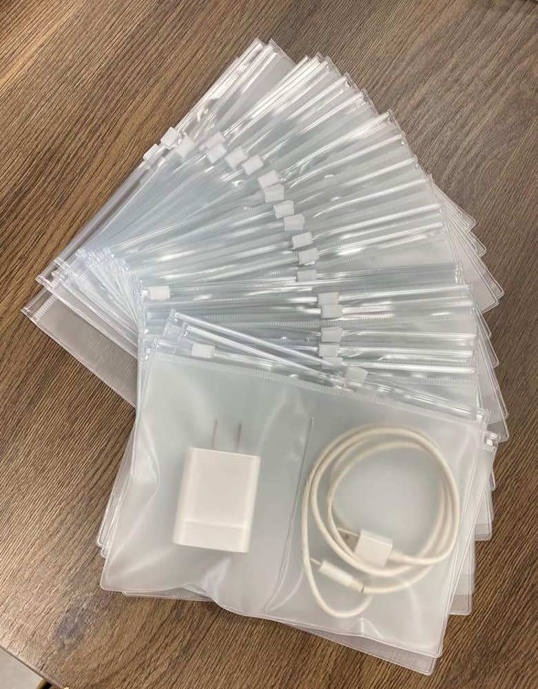 50 Clear PVC Jewelry Zipper Bags 3.5x4.5 inch - Double Pocket Frosted Anti-Tarnish Storage Bags for Necklaces, Rings & Jewelry - Resealable Oxidation Prevention Bags for Jewelry Organizing & Gift Packaging