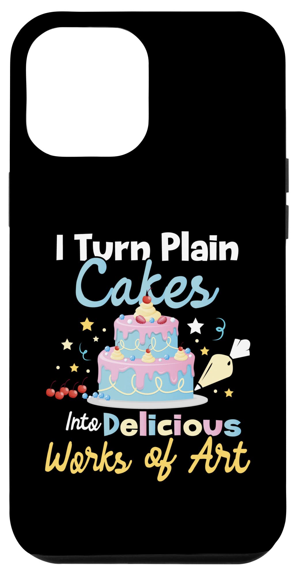 iPhone 12 Pro Max Case | Cake Decorator Design - Artistic Phone Cover for Baking Enthusiasts | Perfect for Cake Shops, Home Bakers & Food Photography