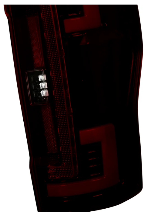 Ford Super Duty 2020-2022 F250 F350 F450 F550 OEM Replacement LED Tail Lights - Dark Red Smoked OLED for Enhanced Visibility & Style | Perfect for Off-Roading, Towing & Night Driving