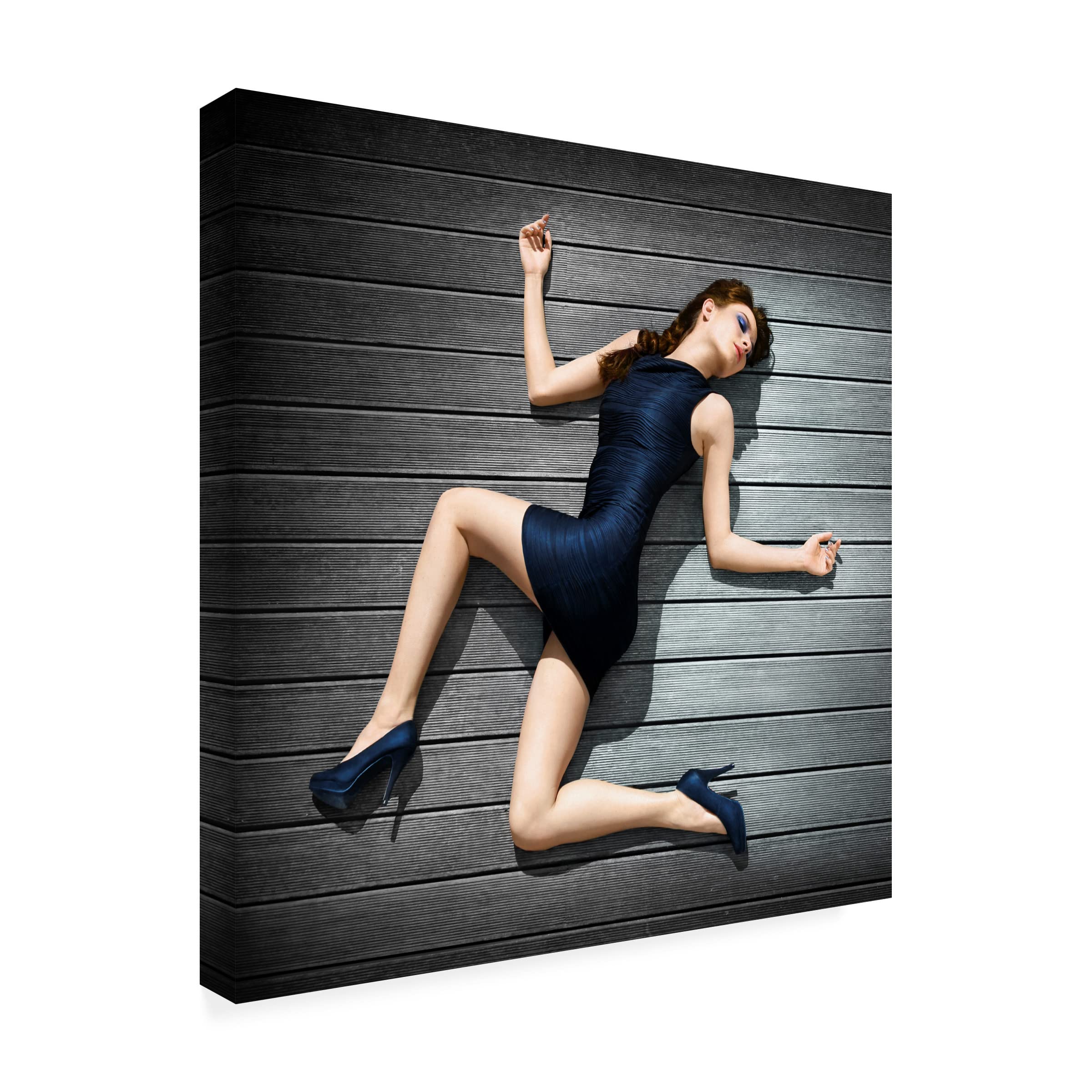 Ben Heine 'Zigzag' Abstract Canvas Wall Art Print - Modern Home Decor for Living Room, Bedroom & Office | Trademark Fine Art Collection