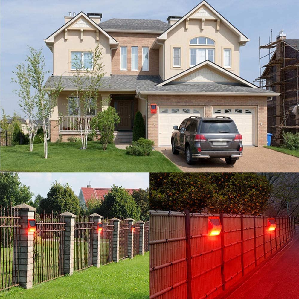 Solar Alarm Strobe Light with Remote Control & Motion Sensor - 129dB Loud Security Siren, IP65 Waterproof for Outdoor Use - Perfect for Villa, Chicken Coop, Barn, Farm, Yard Protection & Home Security