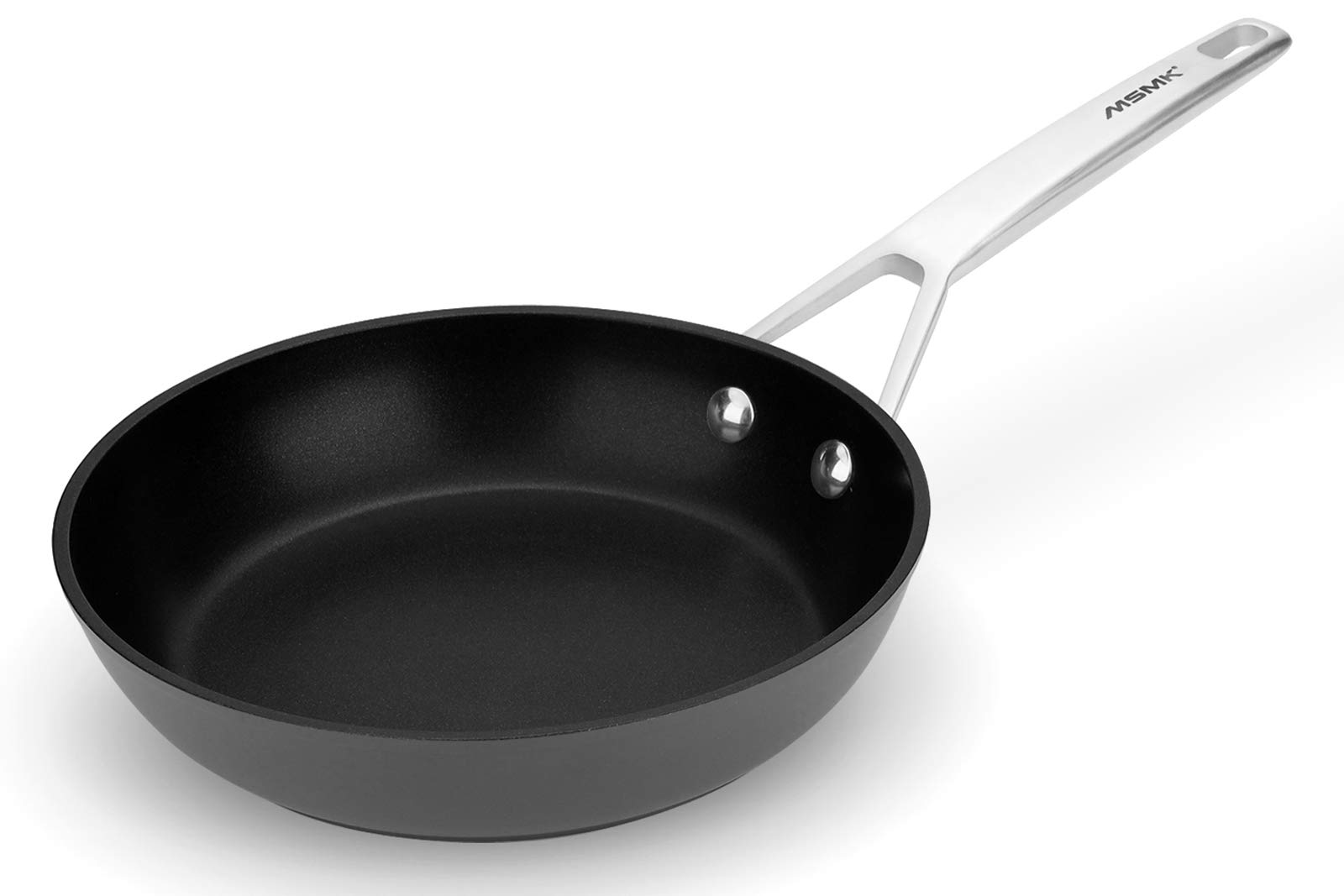 8-Inch Nonstick Frying Pan - Small Skillet for Eggs & Omelets - Durable Limestone Coating & Stay-Cool Handle - Induction & Oven Safe - Dishwasher Safe - Perfect for Breakfast Cooking & Small Kitchen Spaces