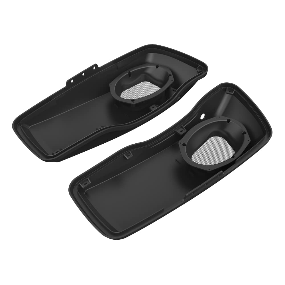 Advanblack Unpainted 6X9 Saddlebag Speaker Lids for 2014-2023 Harley Davidson Touring Models - Perfect for Motorcycle Audio Upgrades & Customization