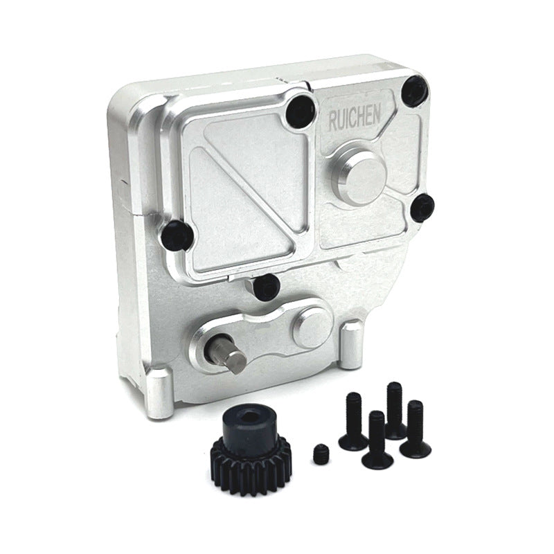 MJX Hyper Go H12Y/H12Y+ Upgrade Kit - CNC Aluminum Gearbox (Red/Black/Silver) for RC Car Performance & Durability | Racing, Off-Road, Bashing