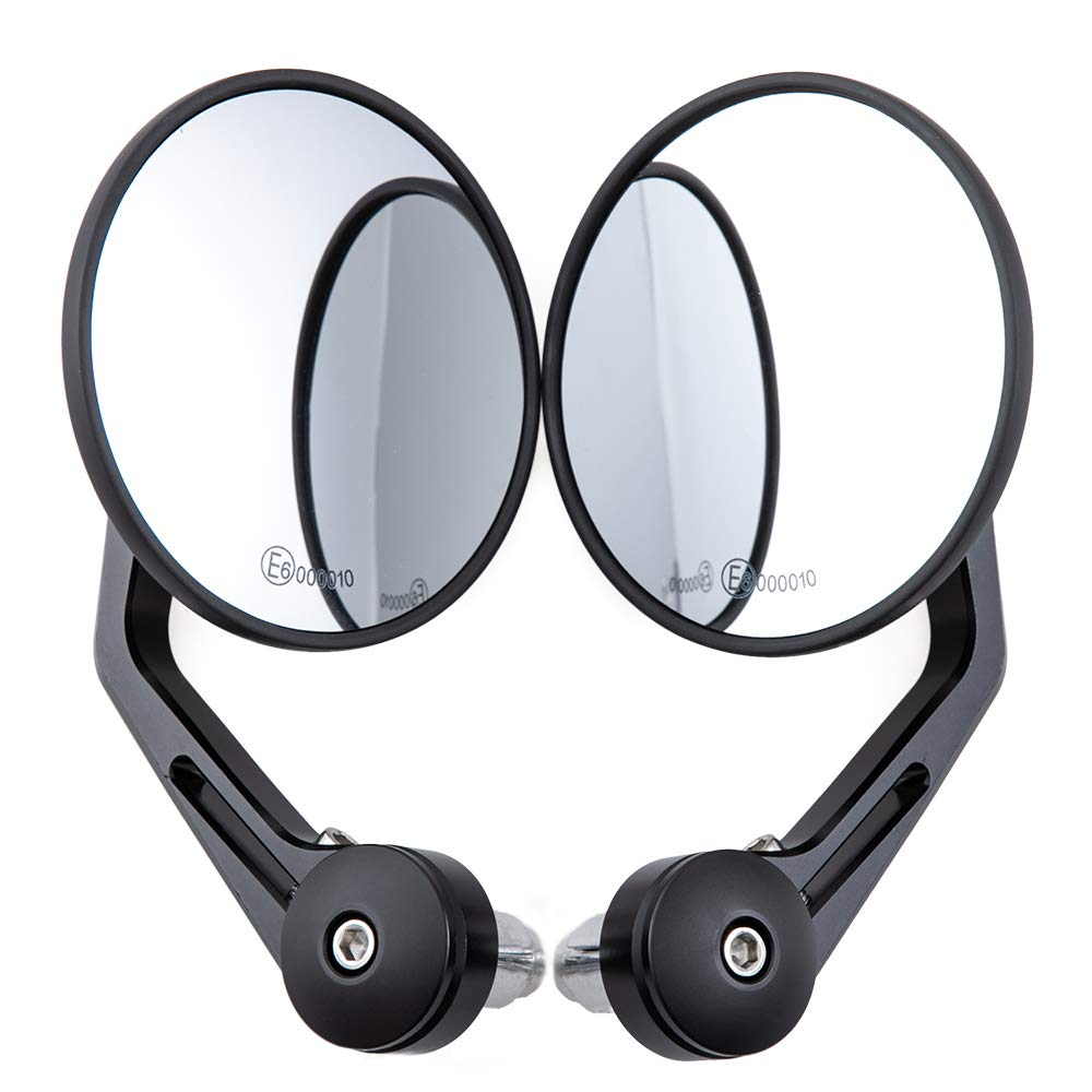 Evomosa Universal Motorcycle Handlebar End Mirrors - 7/8