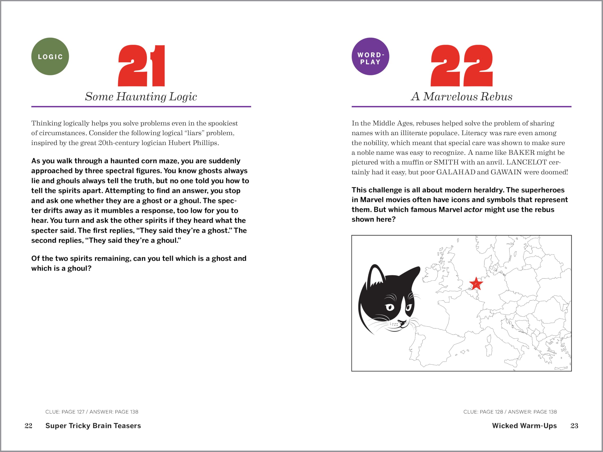 Super Tricky Brain Teasers: 120 Challenging Riddles, Math Puzzles & Logic Games for Adults & Teens - Perfect for Family Game Nights, Road Trips & Classroom Activities