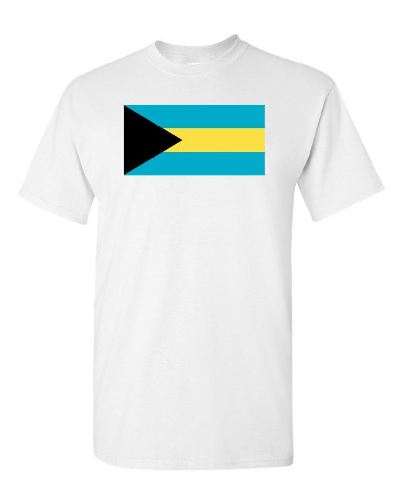 Bahamas Flag T-Shirt for Adults - Comfortable Cotton Tee for Men & Women - Perfect for Travel, Beach Vacations & Patriotic Events