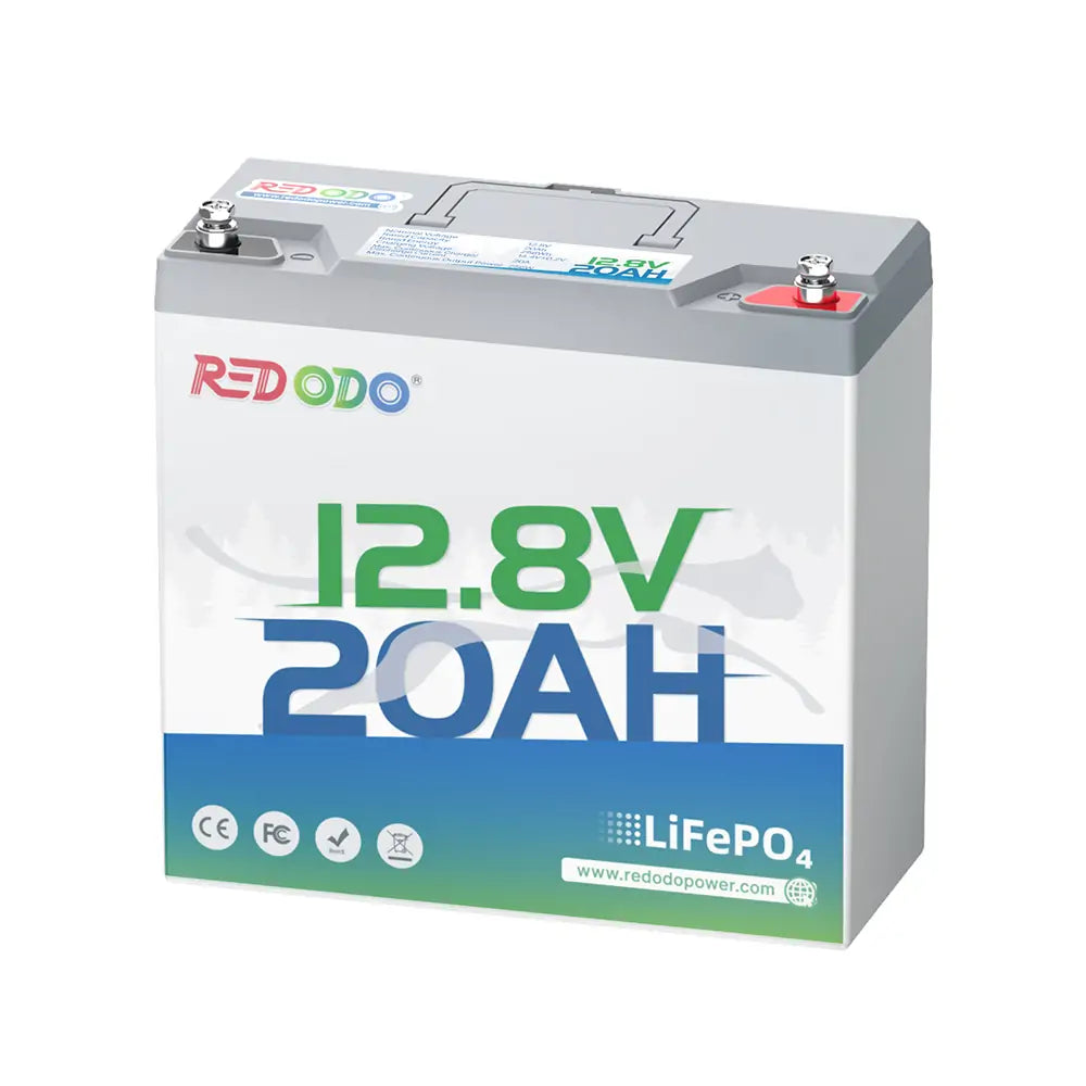 Redodo 12V 20Ah Lithium Battery - Deep Cycle Rechargeable Power for Outdoor Camping, Fish Finders, RV, Marine & Off-Grid Use | Perfect for Camping Gear, Amateur Radios & Portable Electronics
