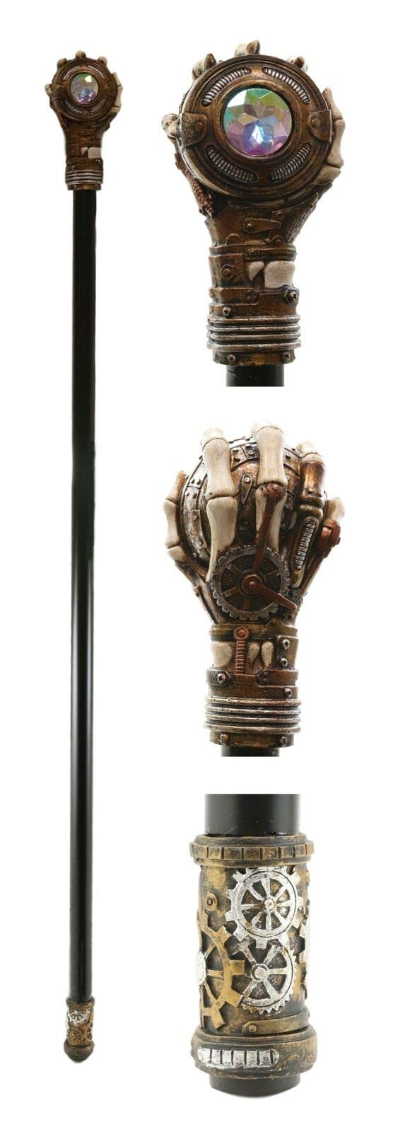 Steampunk Skeleton Hand Cane - 38