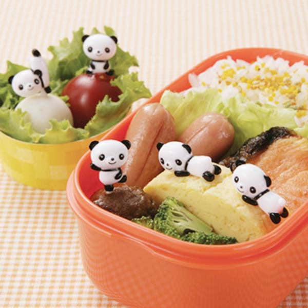 Panda-Shaped Food Picks - Cute Animal-Themed Appetizer Skewers for Parties, BBQ, and Fruit Platters - 50 Pack